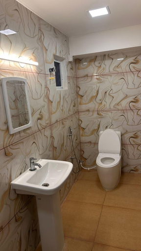 Bathroom 3, SMJ GRAND HOTEL & MAHAL, Kancheepuram