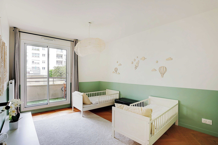 Bedroom 2, Modern, Spacious Apartment Just Outside Paris, Hauts-de-Seine