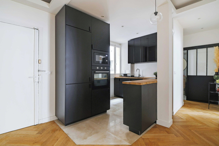 Private kitchen 3, Modern & Refined 1bdr 4P - Roland Garros, Paris