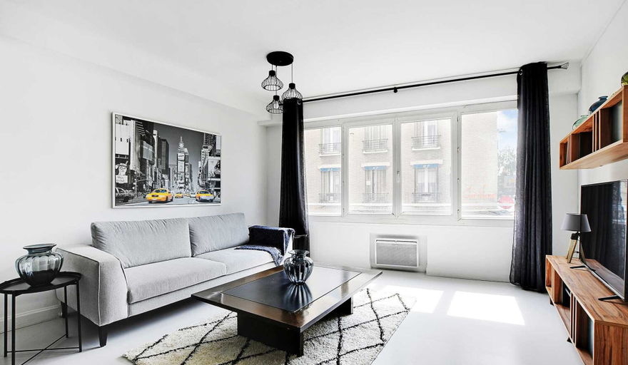 Living area 3, Amazing Apartment - 3br/6p - Near Convention, Paris