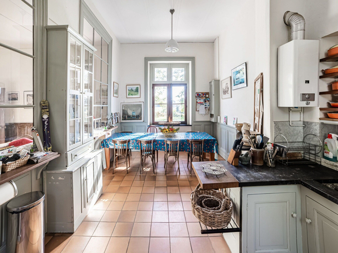 Dining, Former Train Station With Private Heated Swimming Pool & Fantastic Garden, Vienne