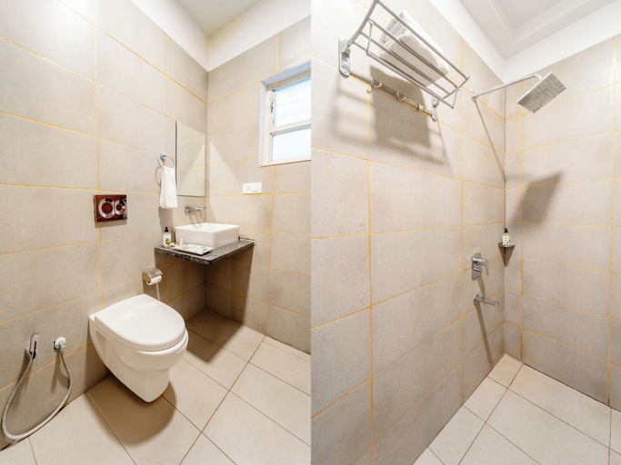 Bathroom 3, Treebo Premium Zorba - Hoshangabad Road, Bhopal