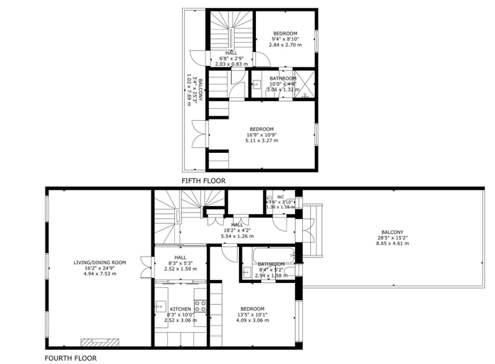 Room 4, 3-bedroom Penthouse in Knightbridge, London