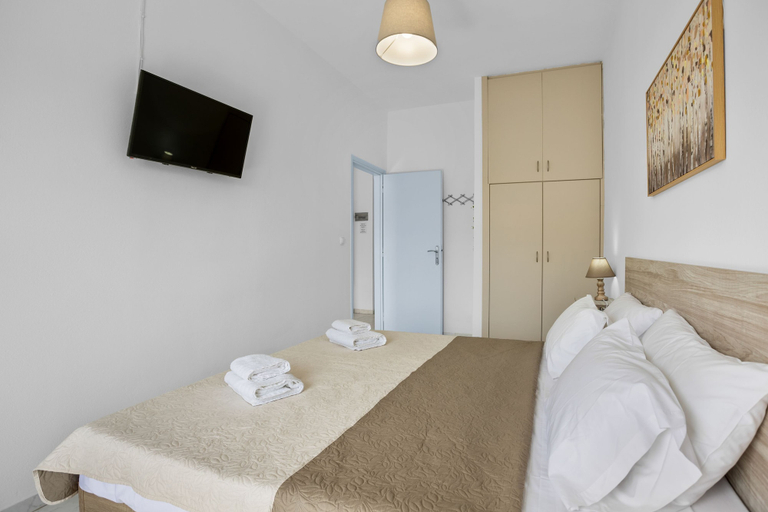 Bedroom 4, Seafront Apartment in Chania 7, Crete