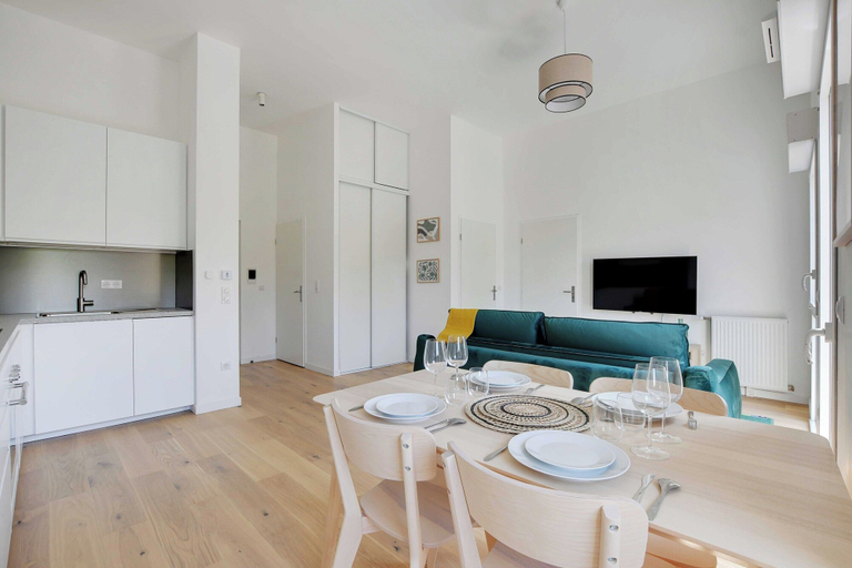 Private kitchen 4, Modern Apartment-1bd/4p-pmr-nogent-sur-marne, Val-de-Marne