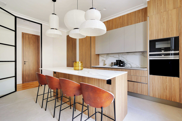 Private kitchen 4, Luxury Apt With AC - 4bd/8p - Etoile/victor Hugo, Paris