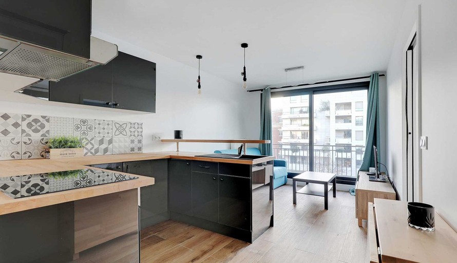 Private kitchen 4, Cosy Apartment - 1br/4p - Levallois-perret, Hauts-de-Seine