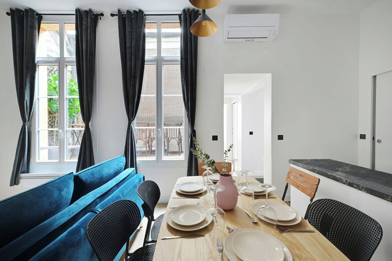Dining 4, Cosy Apartment - 2br/6p- Strasbourg-saint-denis, Paris