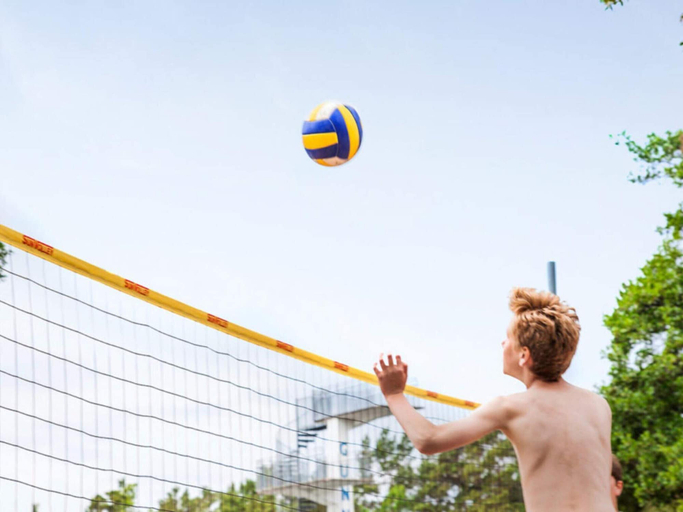 Sport court 3, 5 Person Holiday Park Home in Krusa, Aabenraa