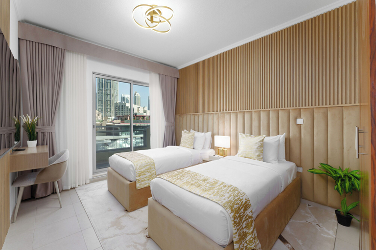 Bedroom 5, Maison Privee - Exclusive Duplex Villa with Panoramic Terrace Overlooking Burj Khalifa, Dubai