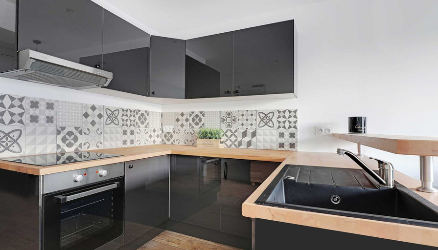 Private kitchen 3, Cosy Apartment - 1br/4p - Levallois-perret, Hauts-de-Seine