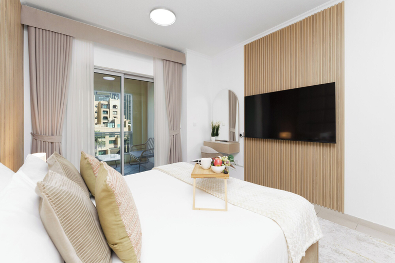 Bedroom 3, Maison Privee - Exclusive Duplex Villa with Panoramic Terrace Overlooking Burj Khalifa, Dubai