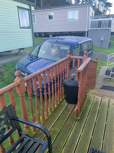 Property grounds, Seafront Cozy Static Caravan With Sea Vievs, Ceredigion
