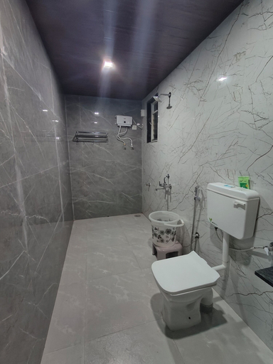 Bathroom 3, Red Brick Resort, Satara