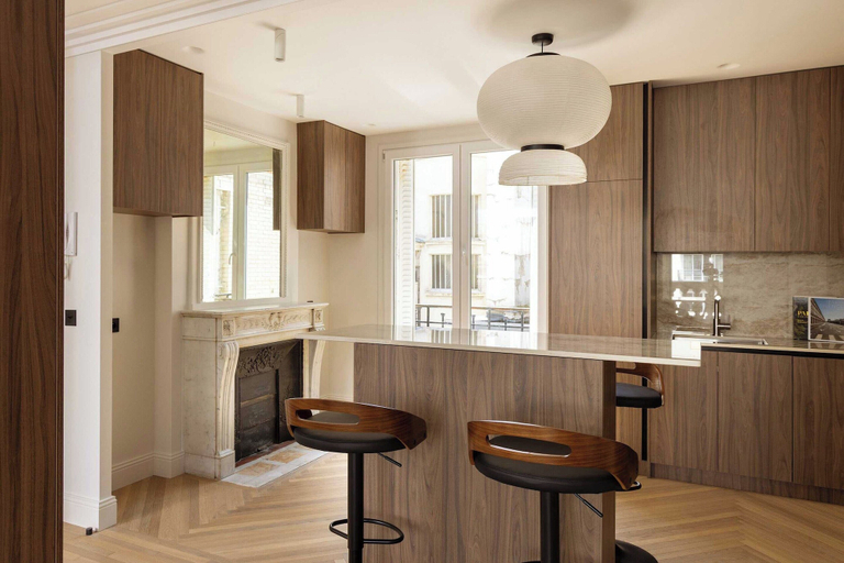 Private kitchen 3, Apartment for 8 People in Grenelle, Paris