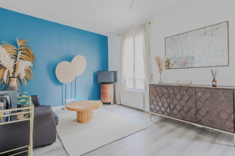 Living area 3, Charming Apartment - 1bd/2p - Bois Boulogne, Paris