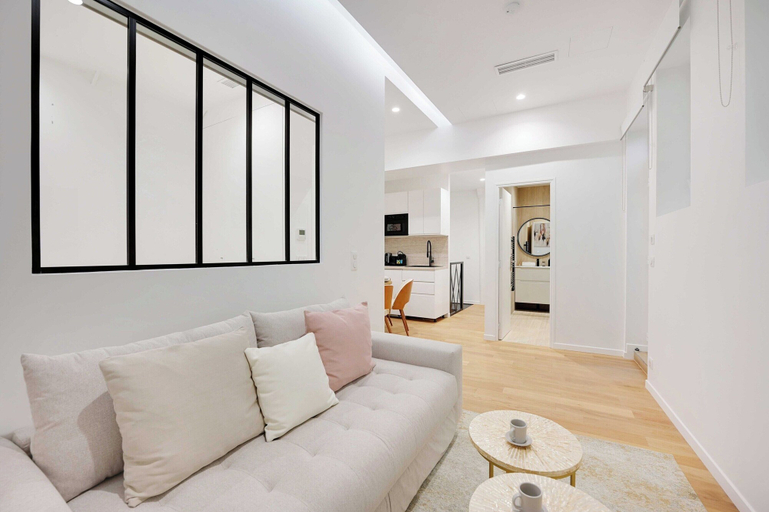 Living area, Charming apartment - 3BR8P - Sentier, Paris