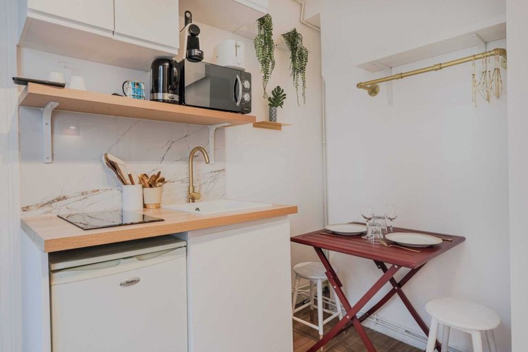 Private kitchen 3, Charming Studio 2P - Grands Boulevards, Paris