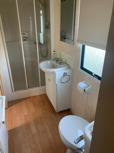 Bathroom, Seafront Cozy Static Caravan With Sea Vievs, Ceredigion