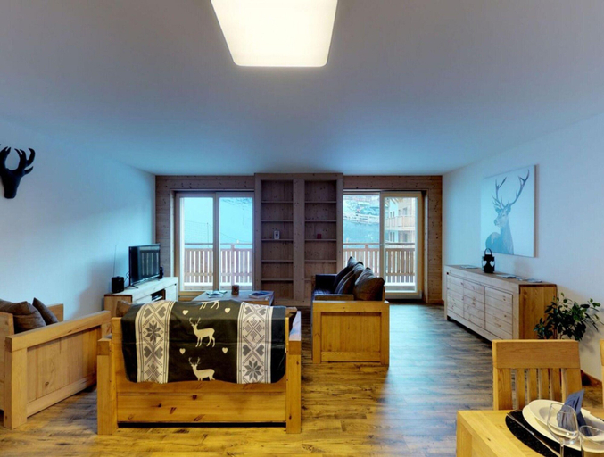 Living room 3, Pleasant Apartment With View, Sion