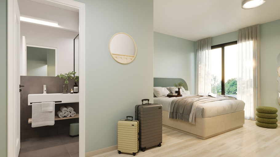 Bedroom 3, Motel Living Walldürn, Neckar-Odenwald-Kreis