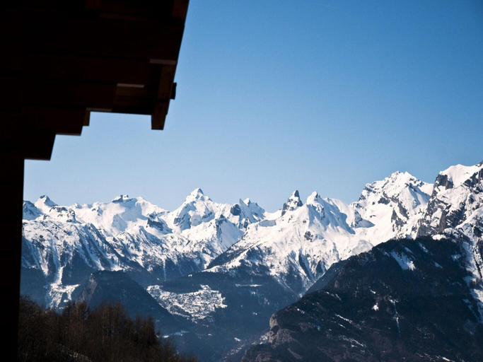 View from property 4, Ethereal Apartment With Mountain View, Sion