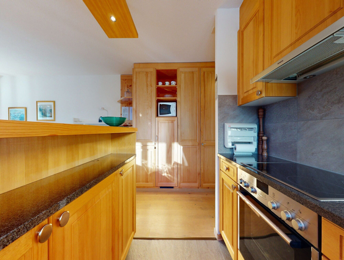 Private kitchen, Apartment With Functional Space, Sion