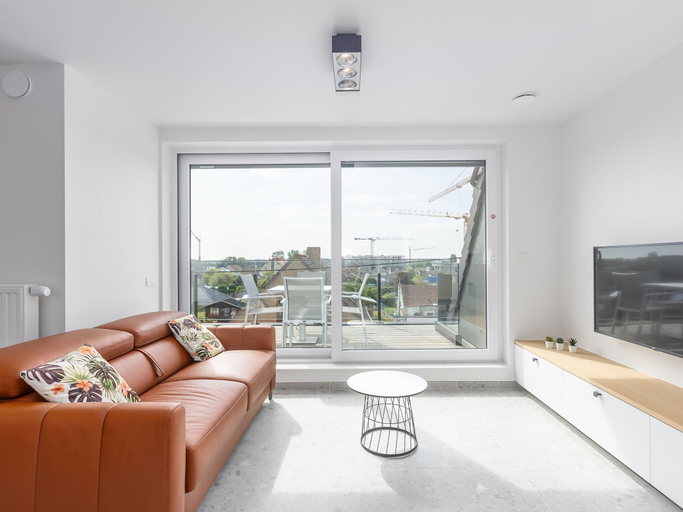 Living area, Newly Built Rooftop Flat With Sun-facing Terrace, West-Vlaanderen