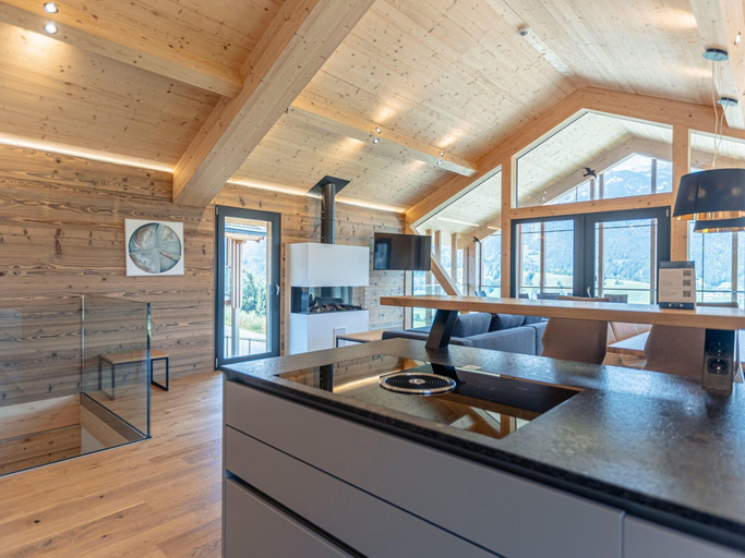 Private kitchen, Superior Holiday Home With Sauna, Liezen
