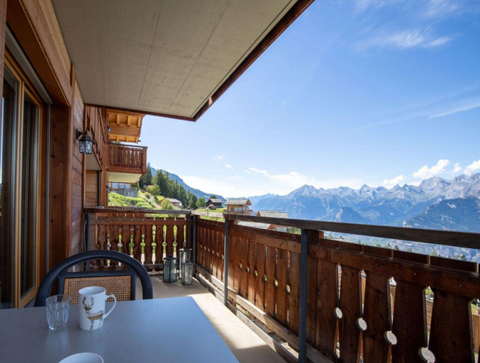 View from property 2, Hauts de Veysonnaz HV2 010 -sauna Apartment 6 Pers, Conthey