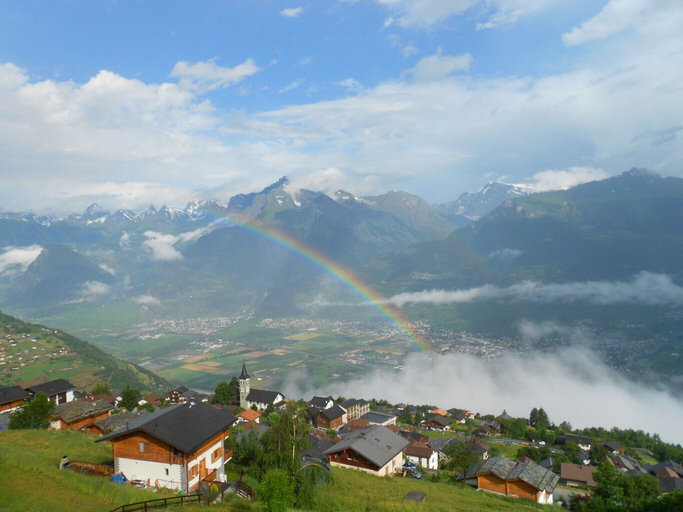 View from property 2, Apartment With Alpine Gateway, Sion