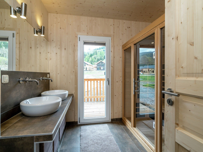 Bathroom 2, Luxurious Chalet in Sankt Georgen ob Murau with Hot Tub, Murau