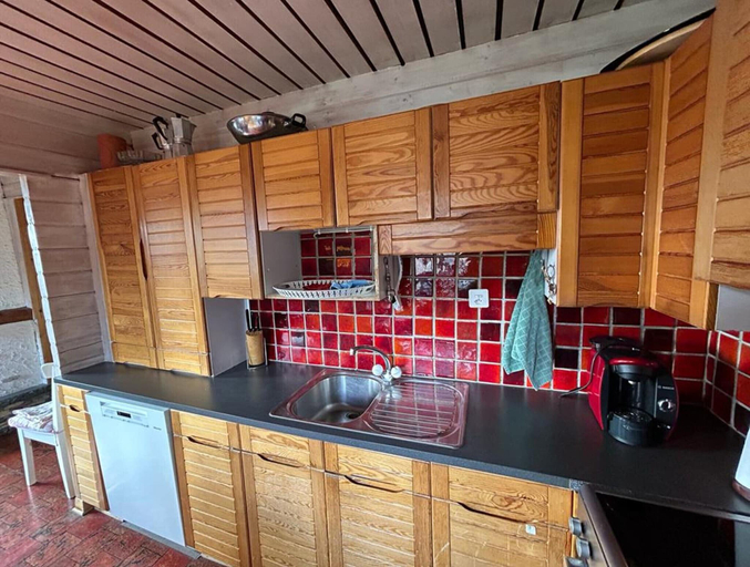 Private kitchen 3, Chalet With Garden and Mountain View, Hérens