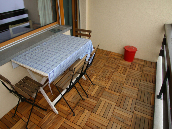 Balcony, Ski Lift Apartment With Views, Sion