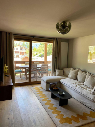 Living room 5, Charming Apt With View 2bd/6p -residence in Mega\"ve, Haute-Savoie