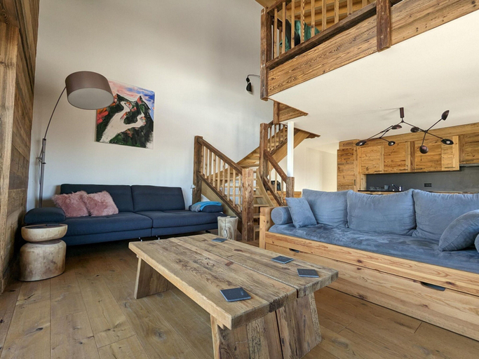 Living area, Lavish Apartment Near Ski-slope, Conthey