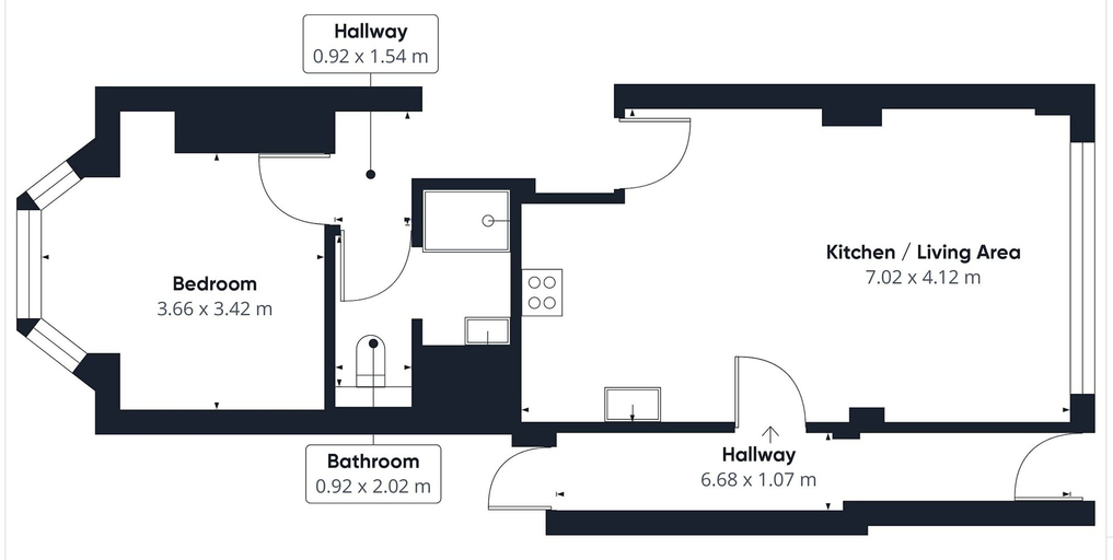 Room 2, Host Stay Apartment 2 King s Court, North Yorkshire
