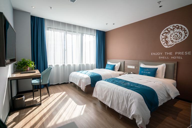 双床房, Shell Hotel (Xiangyuan Flower World), Hefei