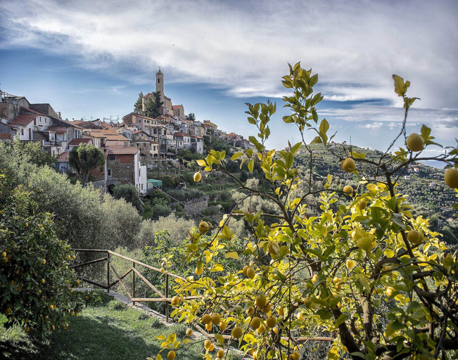 View from property 5, Elegant Castellaro Apartment With Pool, Savona