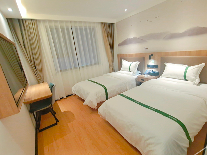 Bedroom 2, Hotel Green Tree Inn (Gaobeidian Baigou Youyi Road), Baoding
