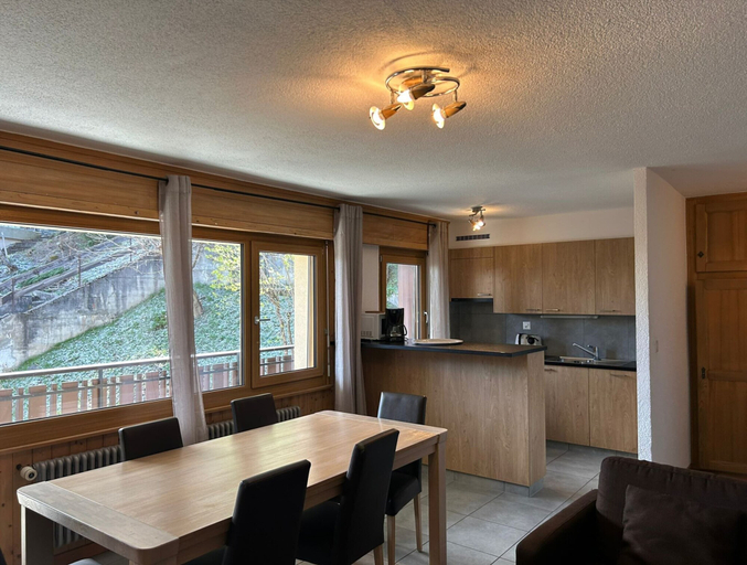 Dining 2, Apartment With Modern Furniture, Sion