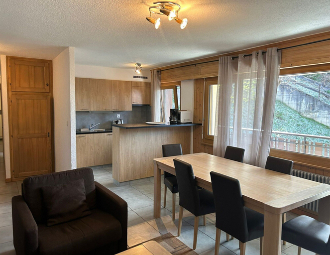 Dining 3, Apartment With Modern Furniture, Sion