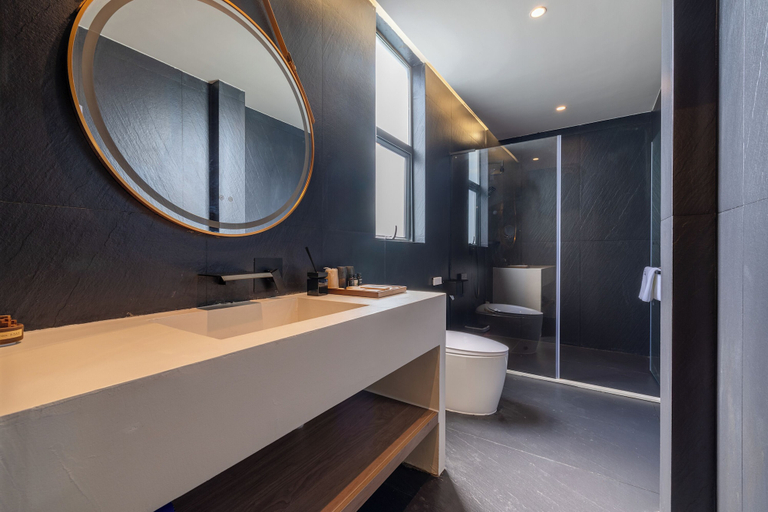 Bathroom, Xiyang Yishan Quiet Private Onsen Country Style Vacation Courtyard, Qingyuan