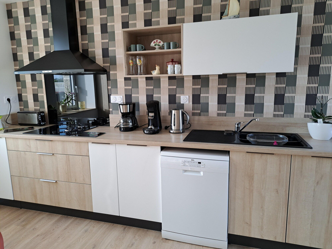Private kitchen 4, Holiday Home in Brittany With Sea View, Finistère