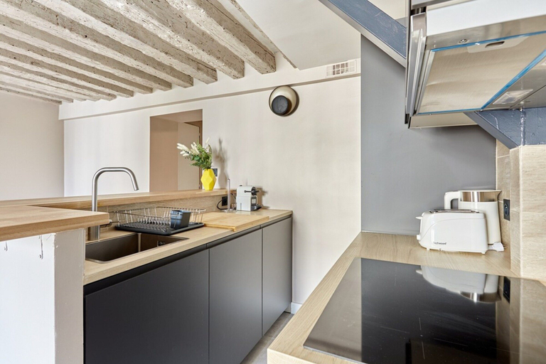 Private kitchen, Charming new flat Le Marais/Beaubourg, Paris
