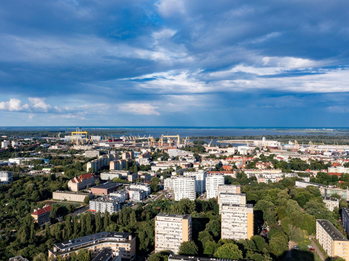 View from property 3, Apartment in Szczecin With Pool and Sauna, Szczecin