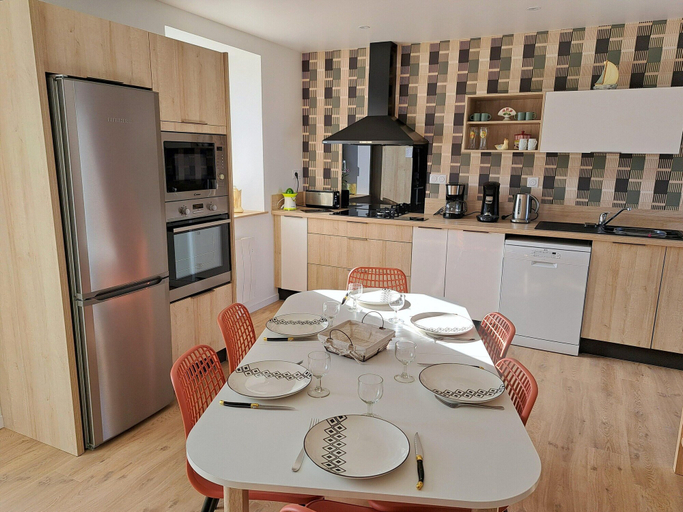 Private kitchen 2, Holiday Home in Brittany With Sea View, Finistère