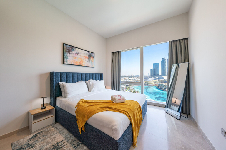 Bedroom 2, Skyline Majesty - Burj Khalifa and Fountain views, Dubai