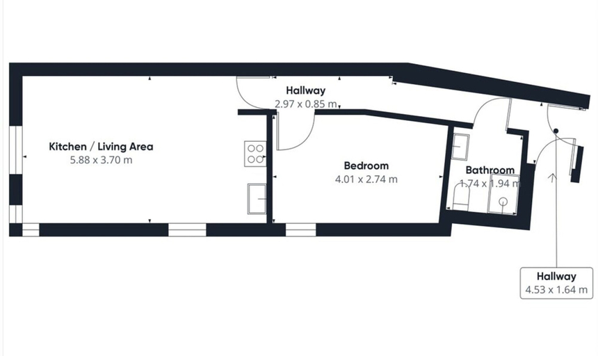 Room 4, Host Stay Driftwood Apartment, North Yorkshire