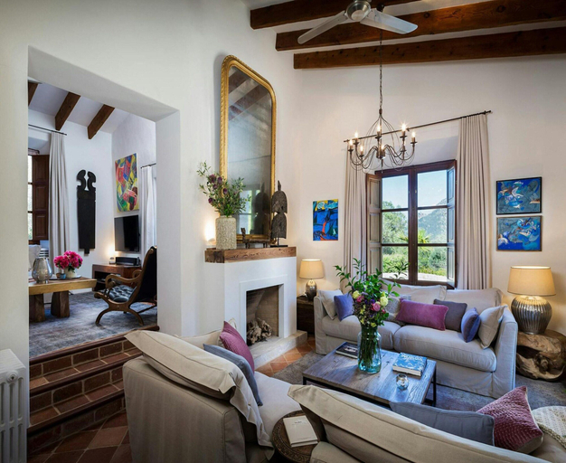 Living room 2, Traditional Villa With Private Pool, Baleares